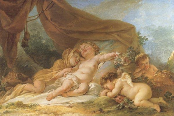 Nicolas-rene jollain Sleeping Cupid